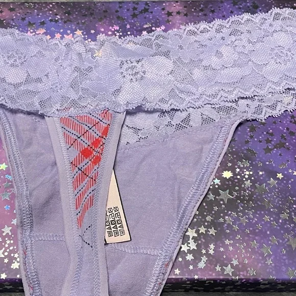 PINK Victoria's Secret Multicolor Lace and Star Panties Set - Picture 6 of 12
